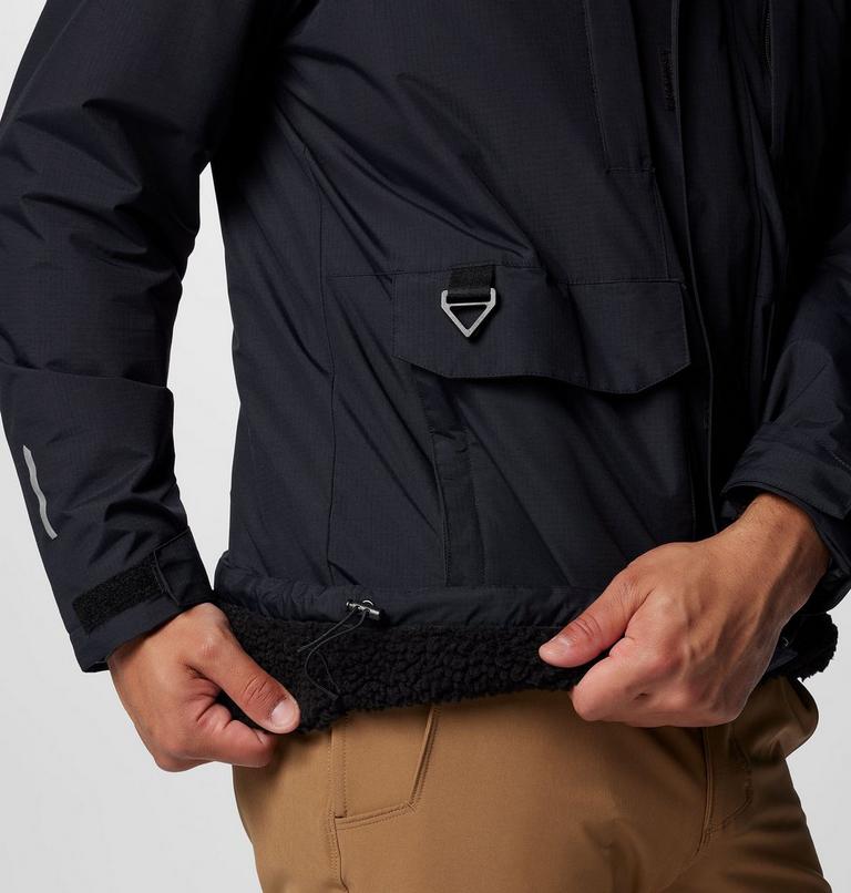 Giacca con cappuccio impermeabile e foderata in Sherpa Landroamer da uomo, Color: Black, image 9