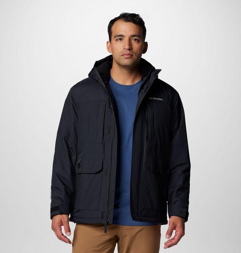 Giacca con cappuccio impermeabile e foderata in Sherpa Landroamer da uomo, Color: Black, image 10