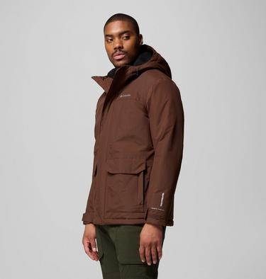 Men's Landroamer Sherpa Lined Waterproof Hooded Jacket, Color: Tobacco, image 8