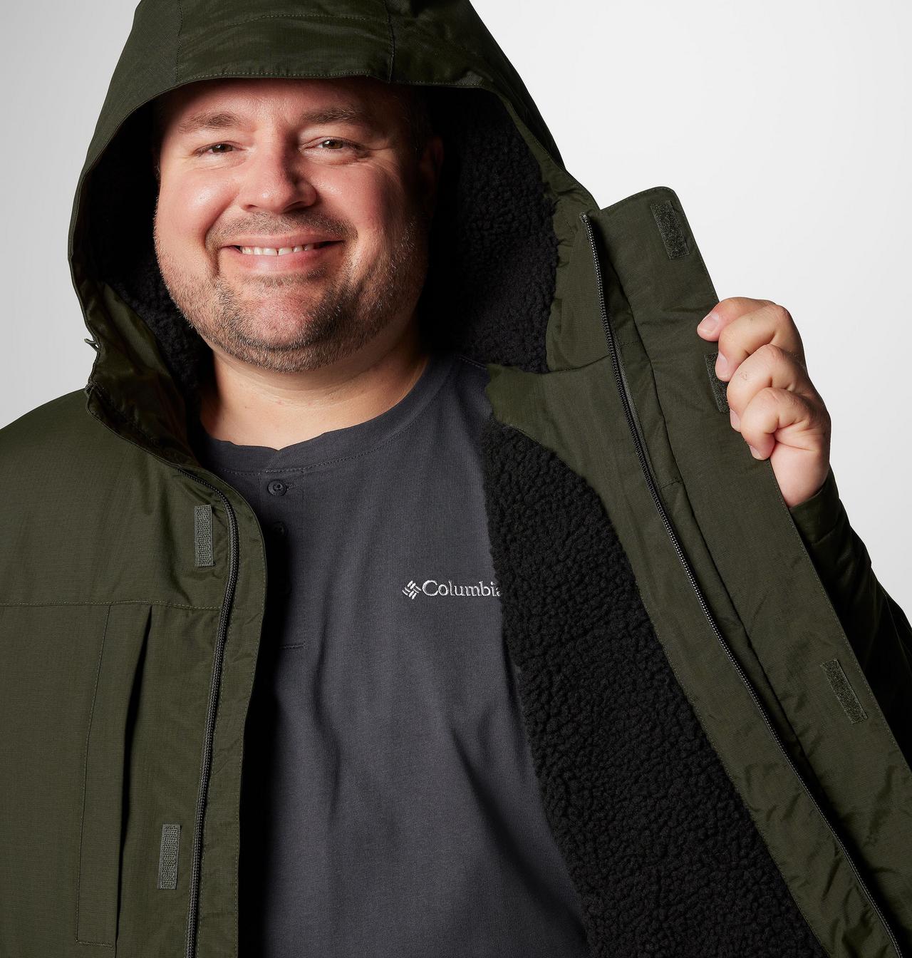 Manteau doublé en sherpa Landroamer™ pour hommes – Tailles fortes 6