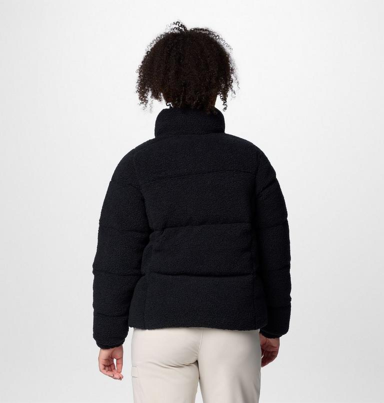 Chaqueta acolchada de forro polar sherpa Puffect para mujer, Color: Black, image 2