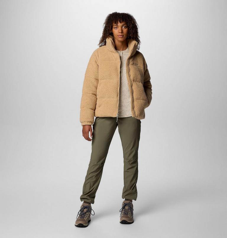 Women's Puffect Sherpa Puffer Jacket, Color: Canoe, image 3