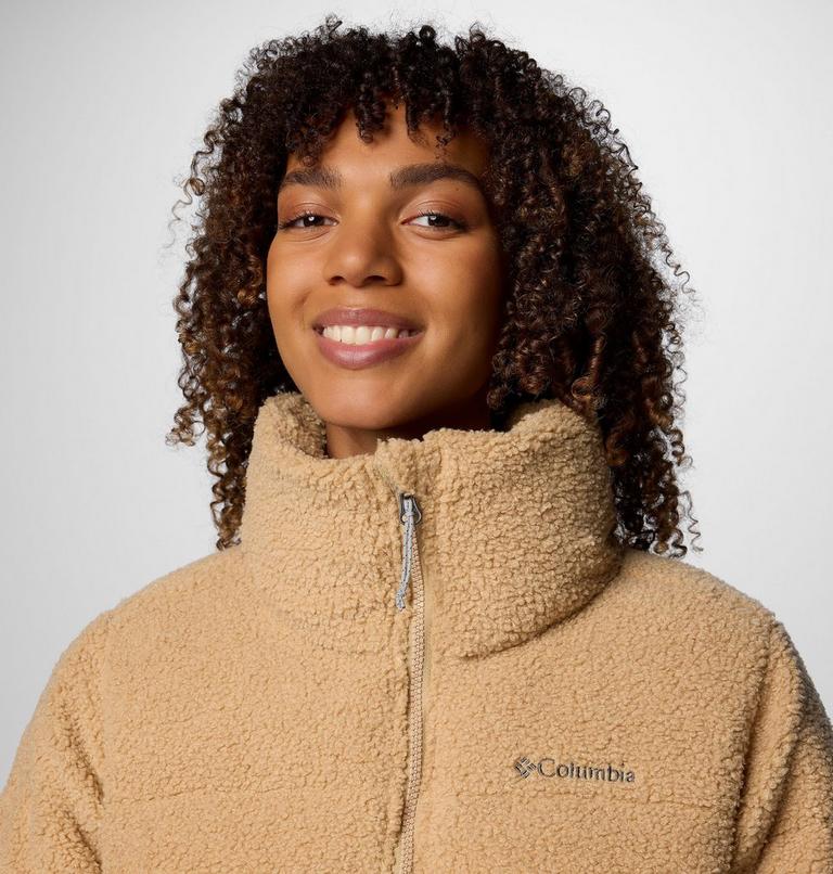 Women's Puffect Sherpa Puffer Jacket, Color: Canoe, image 5