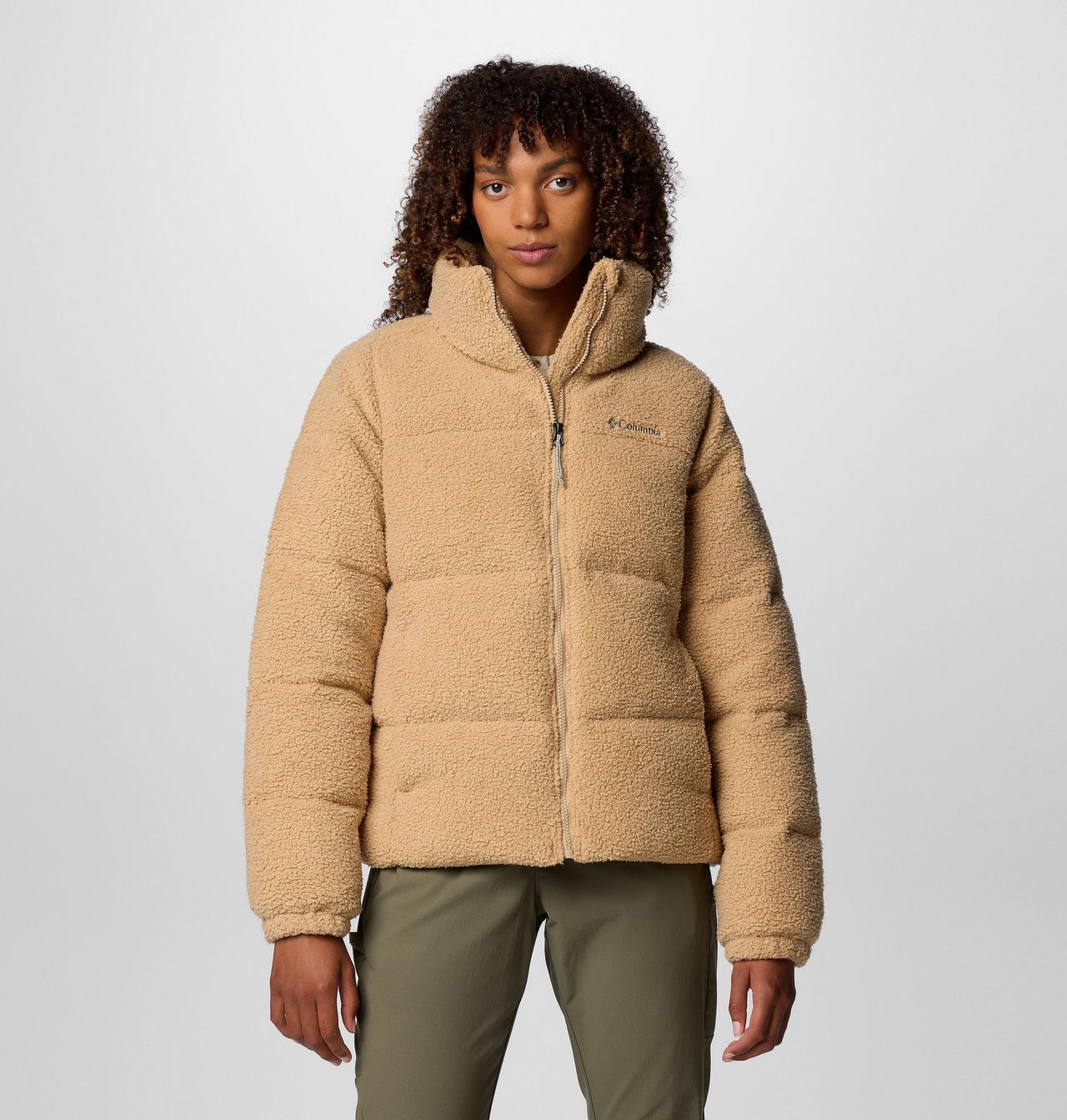 Columbia 00s puffy jacket ベージュLドローコード短丈 Women's Puffect™ Sherpa Puffer Jacket |