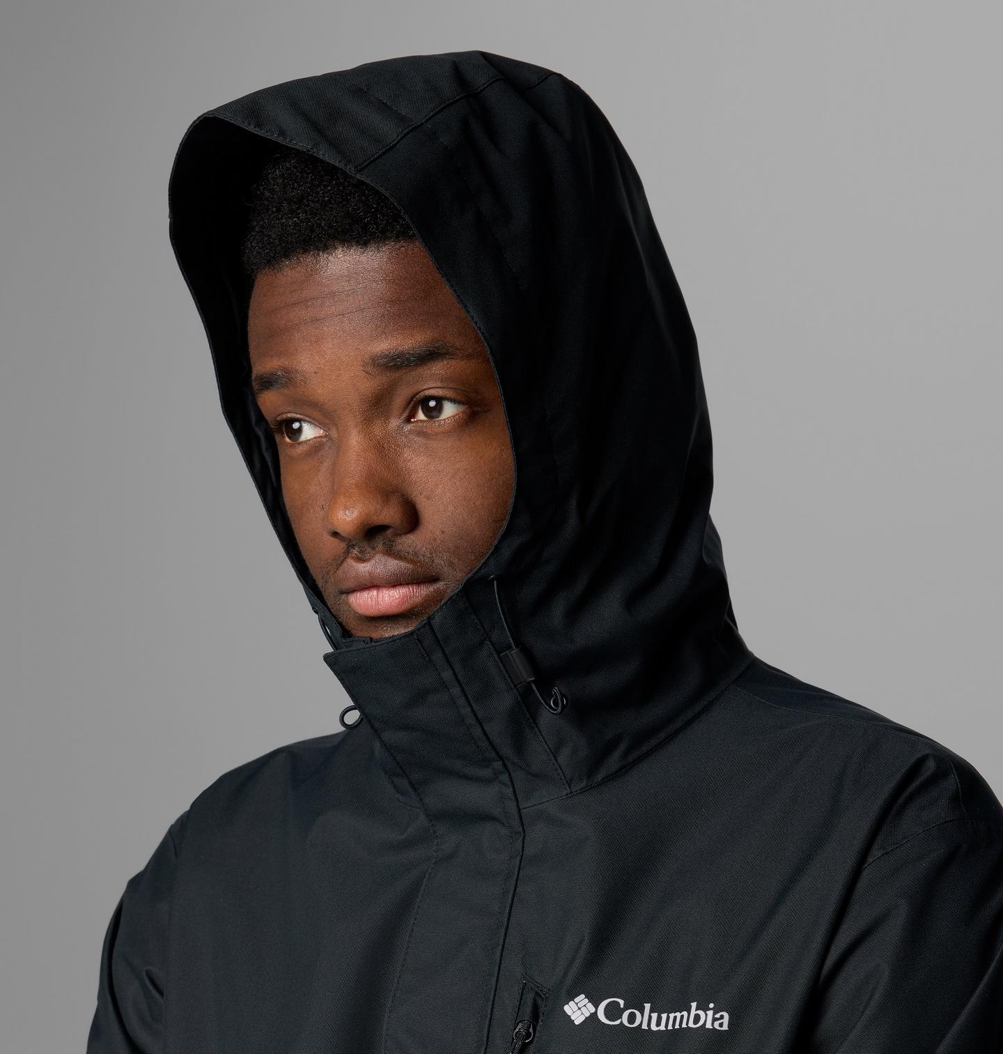 Мужская куртка Columbia Hikebound II Rain Jacket, цвет: Чёрный — фото 4