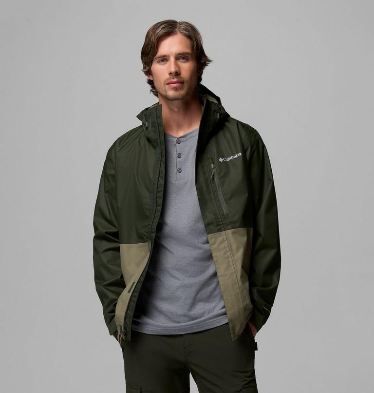 Men's Hikebound II Waterproof Jacket, Color: Greenscape, Stone Green, image 5