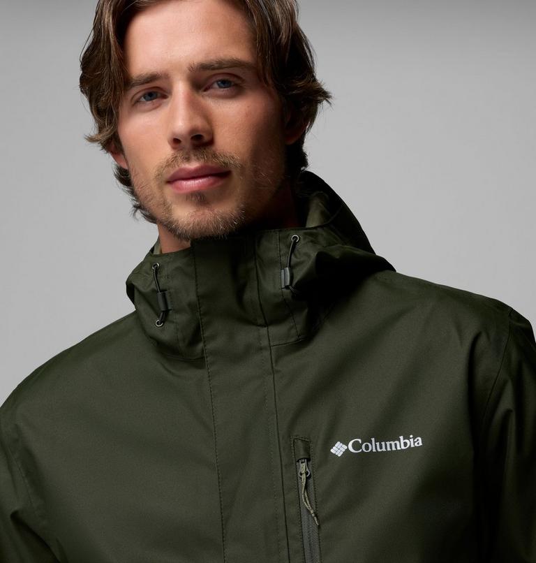 Men's Hikebound II Waterproof Jacket, Color: Greenscape, Stone Green, image 6