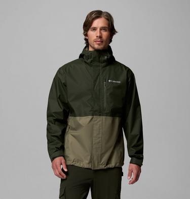 Men's Hikebound II Waterproof Jacket, Color: Greenscape, Stone Green, image 3
