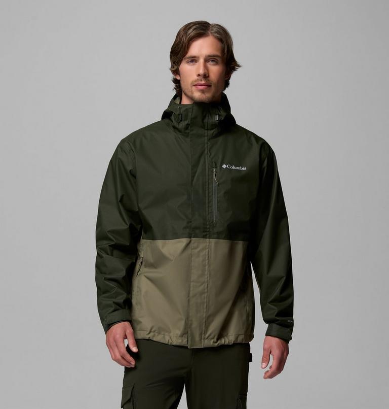 Men's Hikebound II Waterproof Jacket, Color: Greenscape, Stone Green, image 1