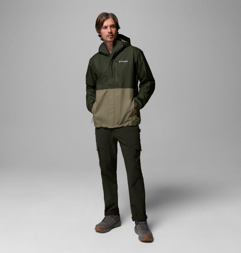 Men's Hikebound II Waterproof Jacket, Color: Greenscape, Stone Green, image 2