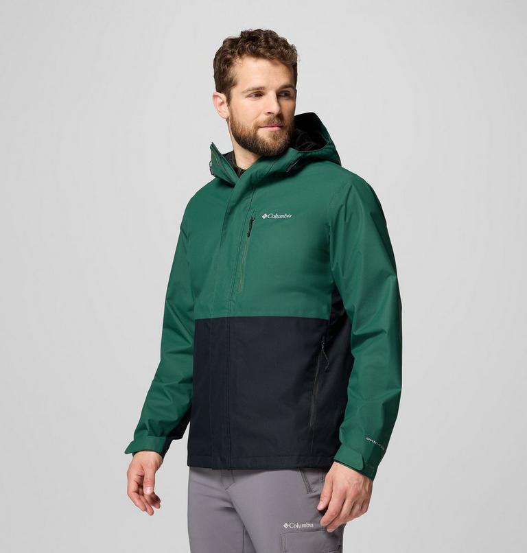 Men's Hikebound II Waterproof Jacket, Color: Rain Forest, Black, image 4