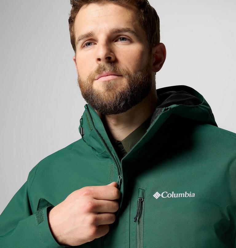 Men's Hikebound II Waterproof Jacket, Color: Rain Forest, Black, image 7