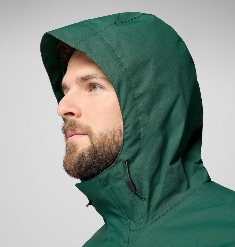 Men's Hikebound II Waterproof Jacket, Color: Rain Forest, Black, image 8