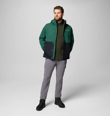 Men's Hikebound II Waterproof Jacket, Color: Rain Forest, Black, image 4