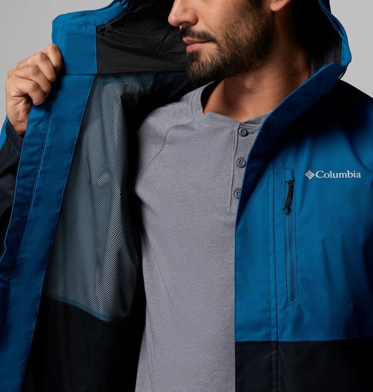 Men's Hikebound II Waterproof Jacket, Color: Phoenix Blue, Black, image 6