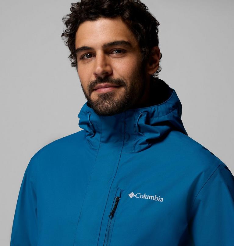 Men's Hikebound II Waterproof Jacket, Color: Phoenix Blue, Black, image 7