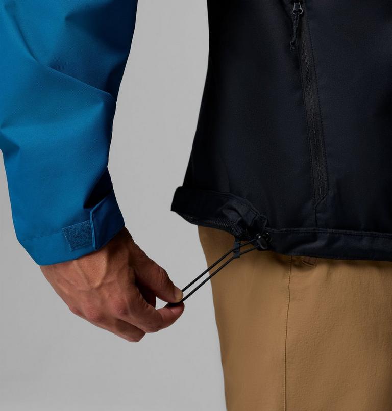 Men's Hikebound II Waterproof Jacket, Color: Phoenix Blue, Black, image 9