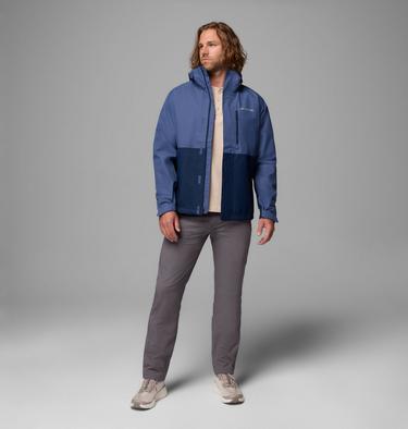 Men's Hikebound II Waterproof Jacket, Color: Dark Mountain, Collegiate Navy, image 8