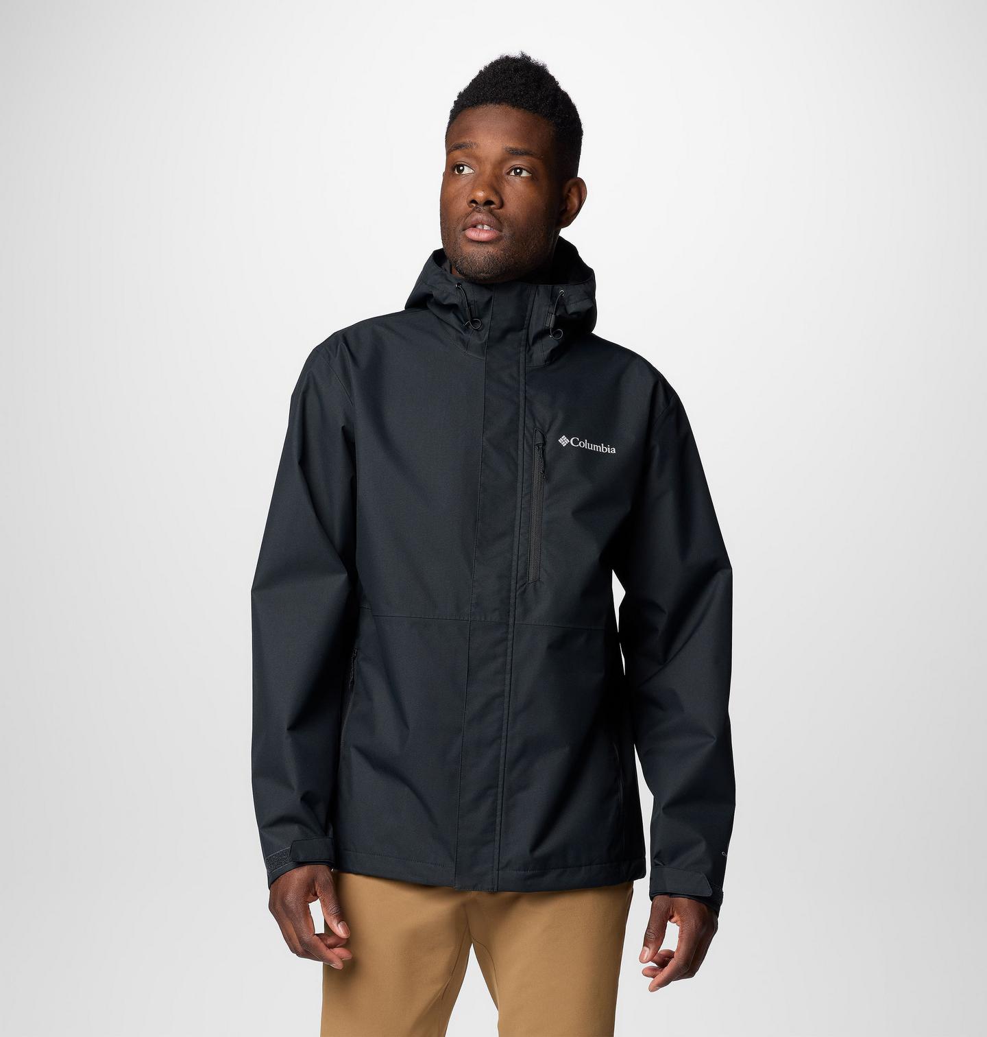 Мужская куртка Columbia Hikebound II Rain Jacket - Tall, цвет: Чёрный — фото 1