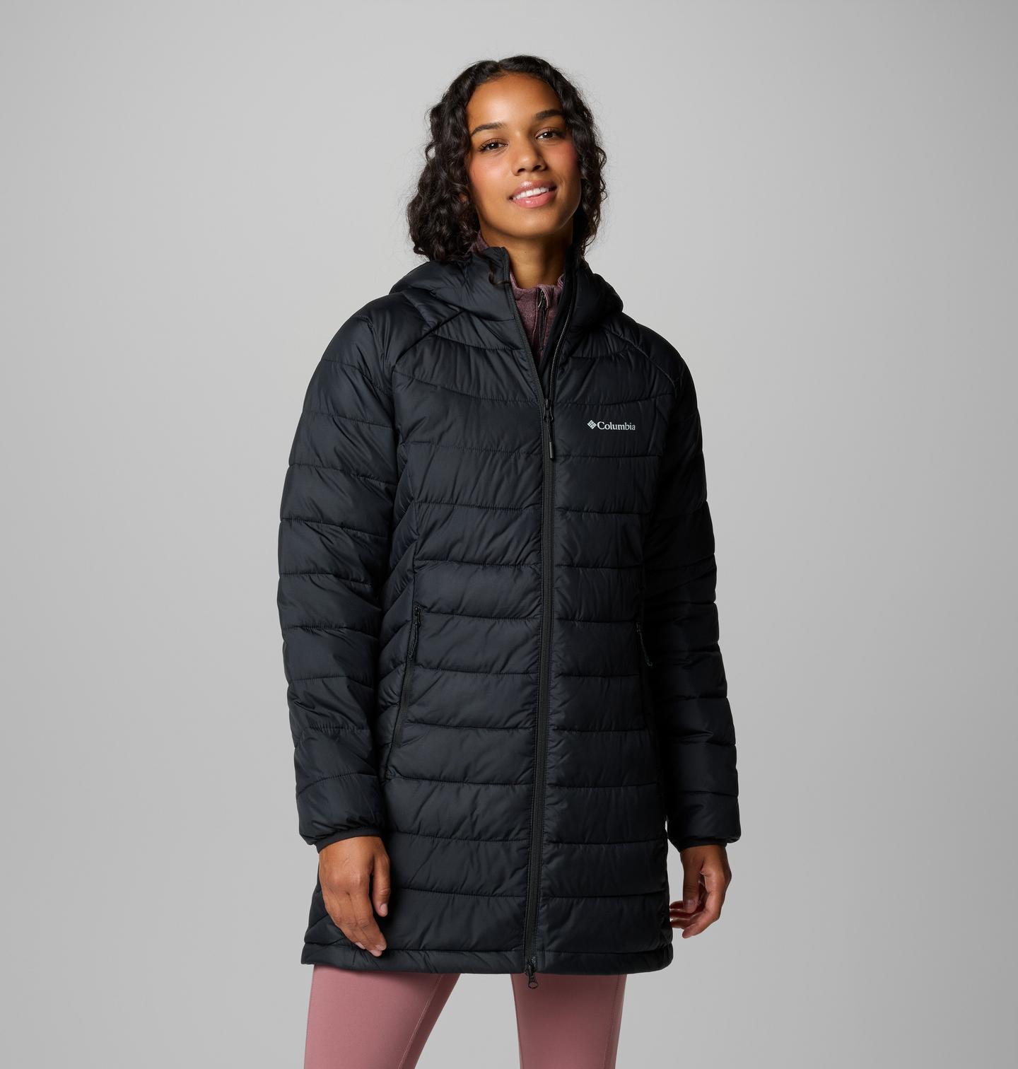Женская куртка Columbia Powder Lite II Mid, цвет: Чёрный — фото 1