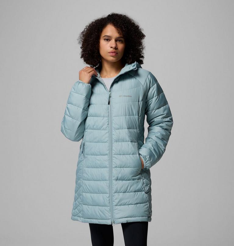 Women's Powder Lite II Mid Jacket, Color: Crushed Blue, image 1