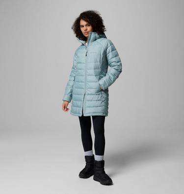 Veste Isolée Powder Lite II Mid Femme, Color: Crushed Blue, image 2