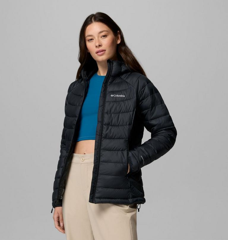 Women's Powder Lite II Hooded Jacket, Color: Black Ripstop, image 5