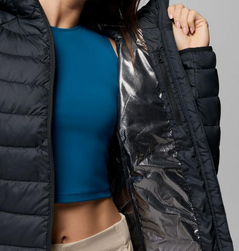 Women's Powder Lite II Hooded Jacket, Color: Black Ripstop, image 6