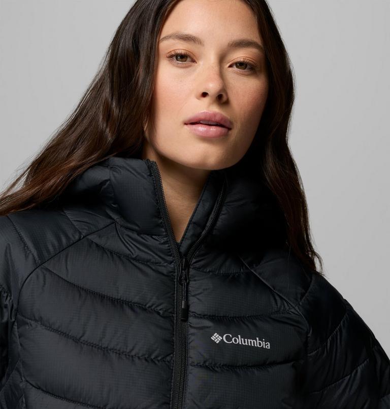 Women's Powder Lite II Hooded Jacket, Color: Black Ripstop, image 7