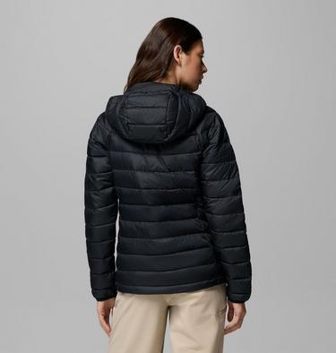 Veste Isol&eacute;e &agrave; Capuche Powder Lite II Femme, Color: Black Ripstop, image 7