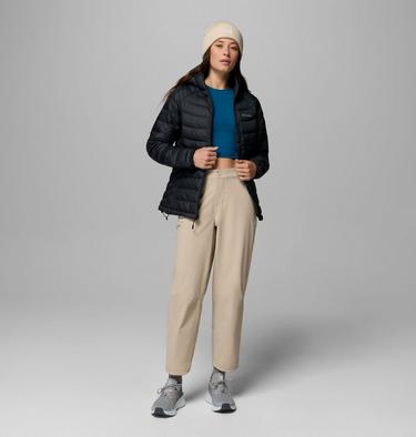 Chaqueta aislante con capucha Powder Lite II para mujer, Color: Black Ripstop, image 4