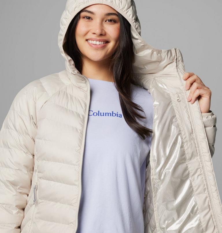 Chaqueta aislante con capucha Powder Lite II para mujer, Color: Dark Stone, image 6