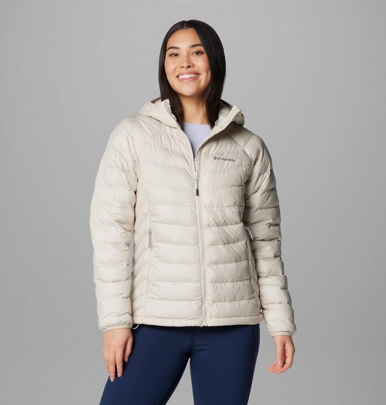 Chaqueta aislante con capucha Powder Lite II para mujer, Color: Dark Stone, image 1