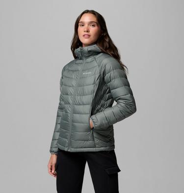Chaqueta aislante con capucha Powder Lite II para mujer, Color: Sedona Sage, image 5