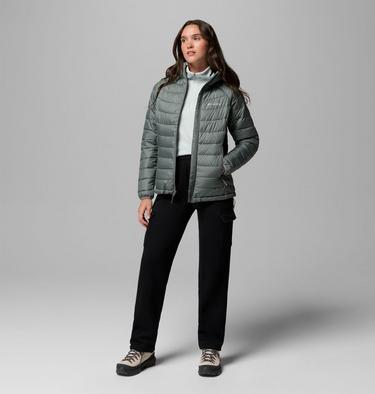 Chaqueta aislante con capucha Powder Lite II para mujer, Color: Sedona Sage, image 6