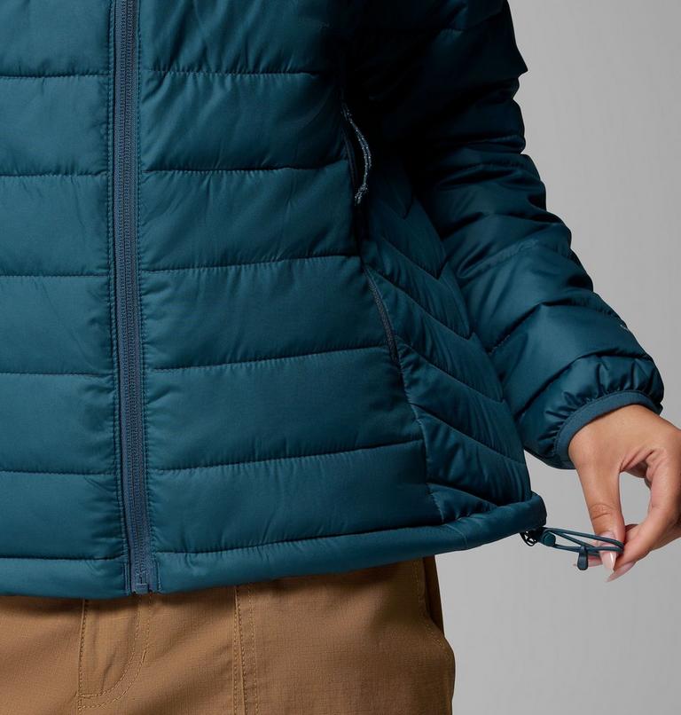 Women’s Powder Lite II Hooded Insulated Jacket, Color: Everblue, image 6