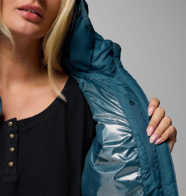 Women’s Powder Lite II Hooded Insulated Jacket, Color: Everblue, image 7