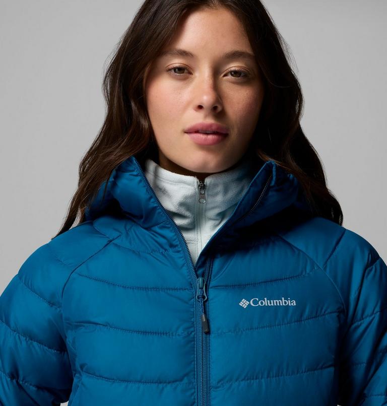 Women's Powder Lite II Hooded Jacket, Color: Phoenix Blue, image 7