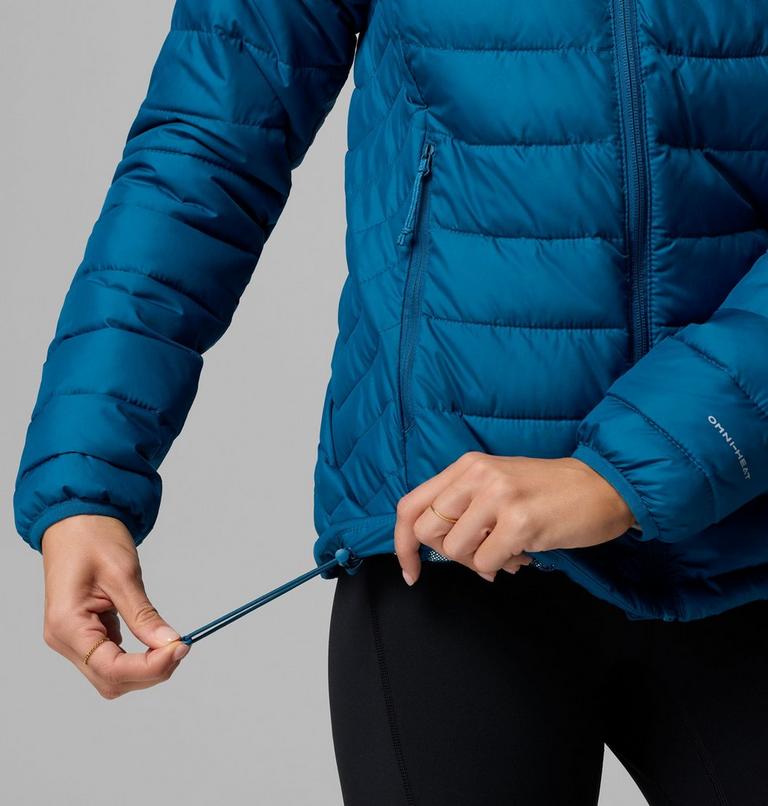 Women's Powder Lite II Hooded Jacket, Color: Phoenix Blue, image 9