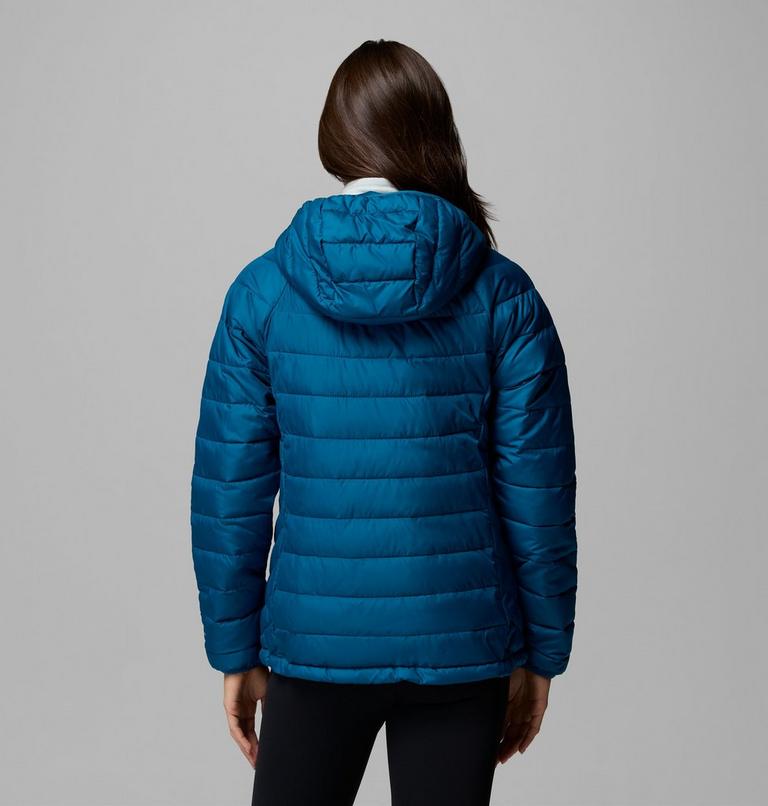 Women's Powder Lite II Hooded Jacket, Color: Phoenix Blue, image 3