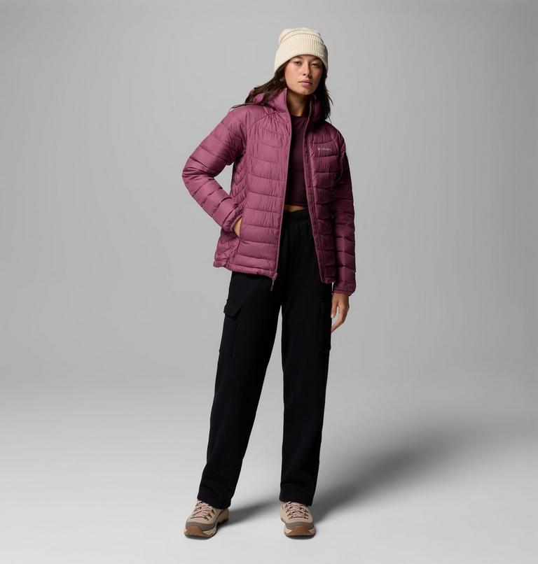 Women's Powder Lite II Hooded Jacket, Color: Antique Mauve, image 2