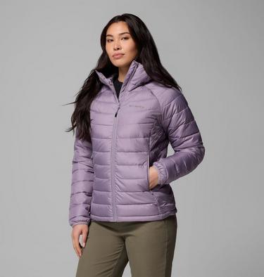 Powder Lite II isolierte Jacke mit Kapuze für Frauen, Color: Shale Purple, image 4