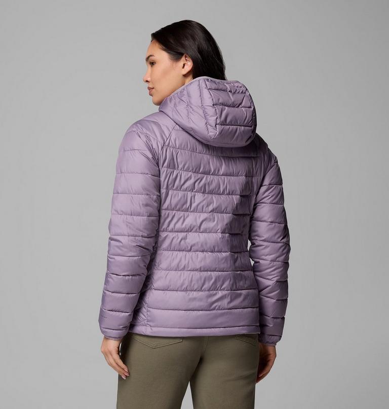 Women’s Powder Lite II Hooded Insulated Jacket, Color: Shale Purple, image 3