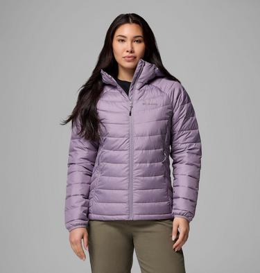 Women’s Powder Lite II Hooded Insulated Jacket, Color: Shale Purple, image 1