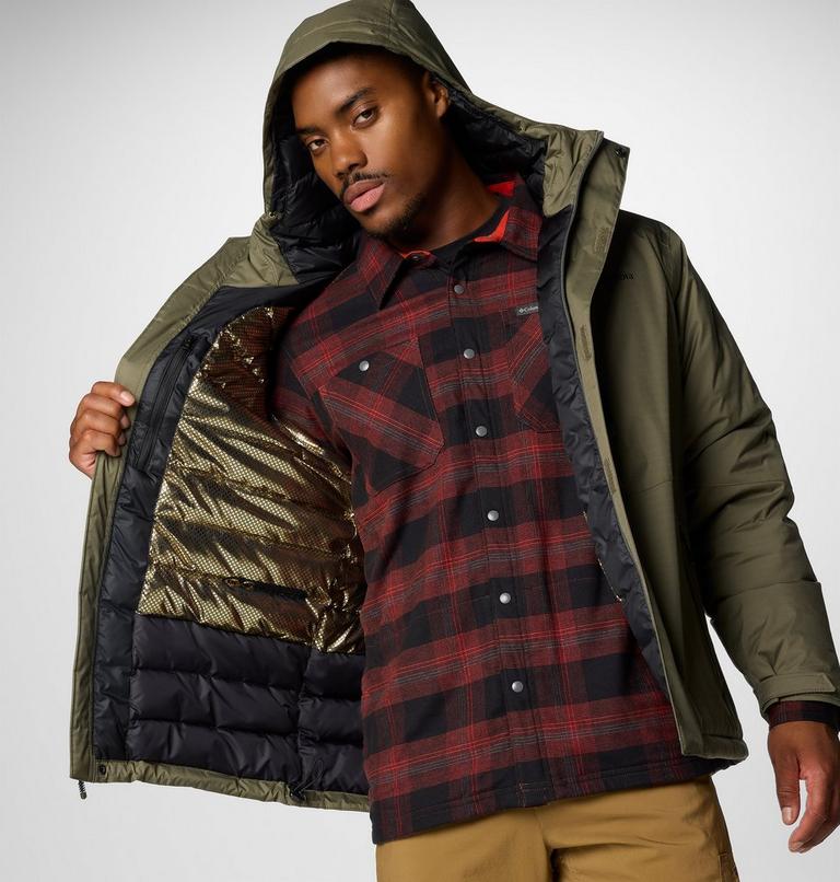 Men's Oak Harbor II Insulated Waterproof Jacket, Color: Stone Green, image 6