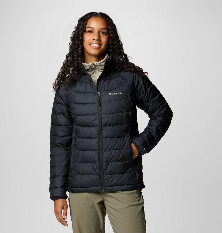 Women's Powder Lite II Full Zip Jacket, Color: Black, image 1