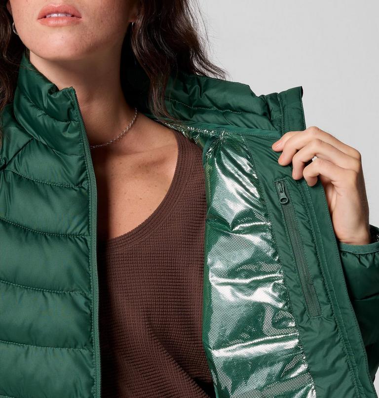 Women's Powder Lite II Full Zip Jacket, Color: Rain Forest, image 7