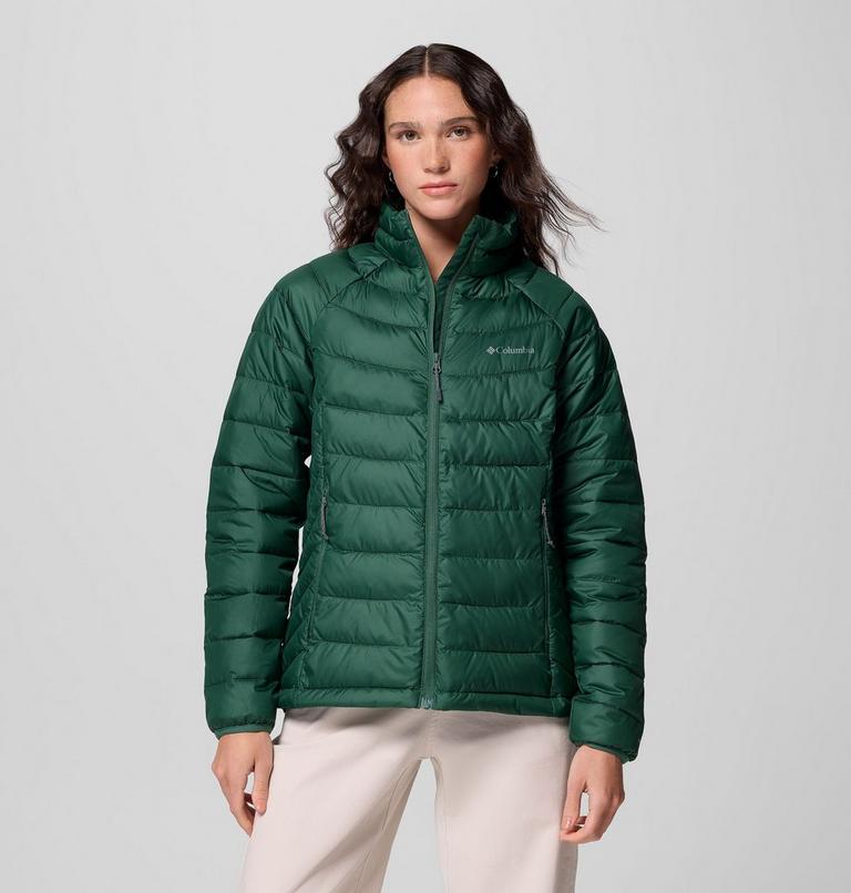 Women's Powder Lite II Full Zip Jacket, Color: Rain Forest, image 1