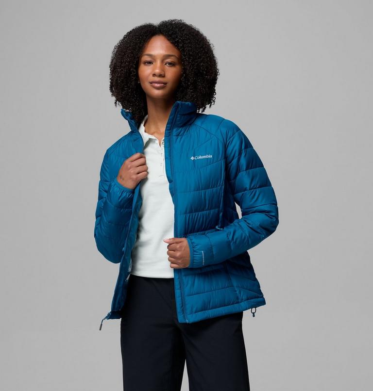 Women's Powder Lite II Full Zip Jacket, Color: Phoenix Blue, image 5