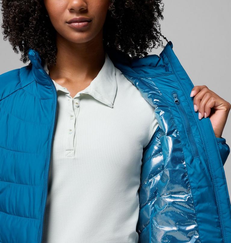 Women's Powder Lite II Full Zip Jacket, Color: Phoenix Blue, image 6
